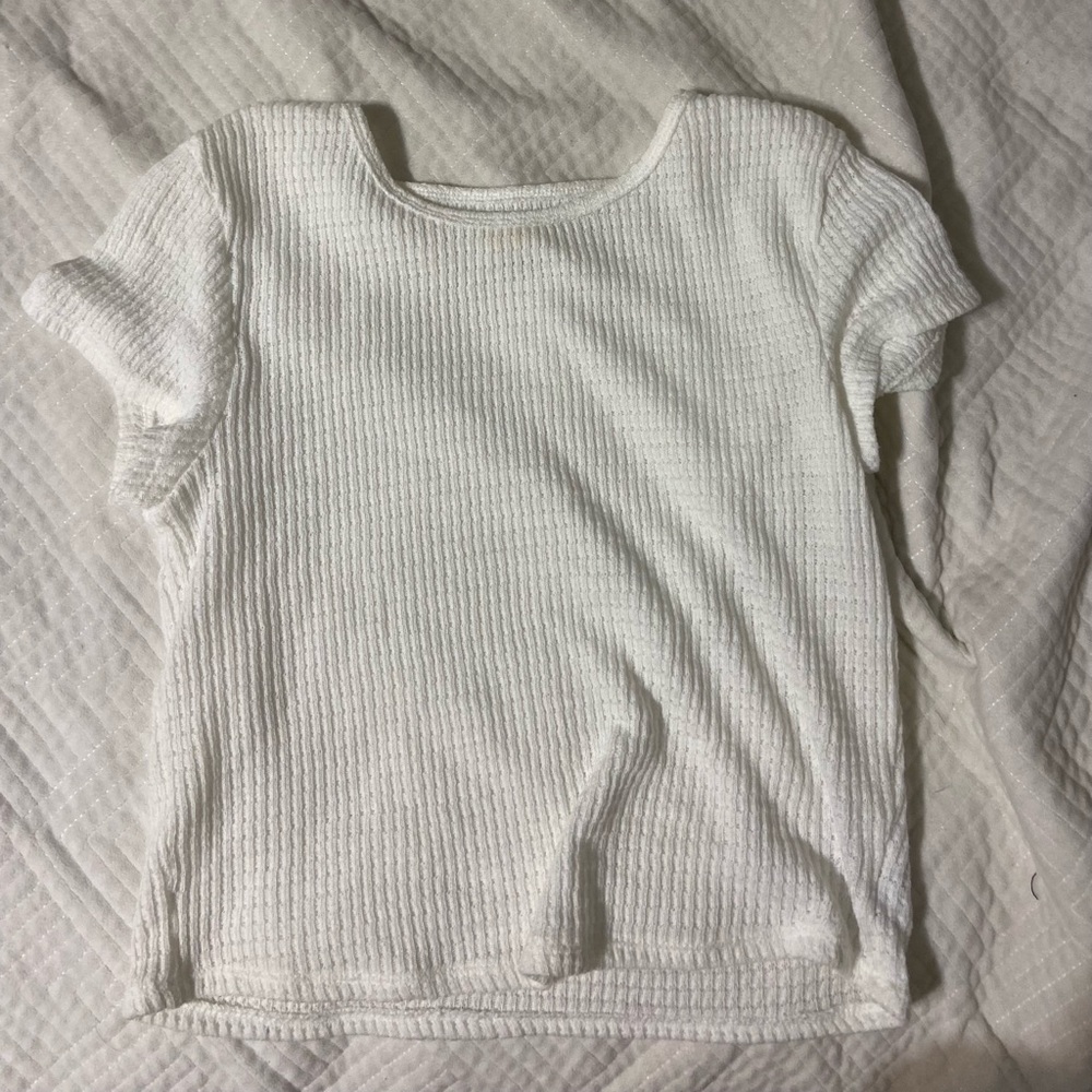 American Eagle White Mesh Tee, Small, not worn